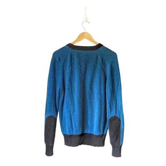 CPT Cockpit USA Retro Style Aviator V Neck‎ Lambswool Blue Pullover Men's sz XL - Picture 3 of 9